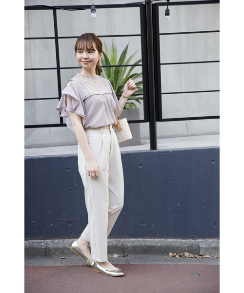 flower（フラワー）の「デイリーフリルパンツ 2（その他パンツ・レディース・ブルー/アイボリー/グレー・FREE）」の19枚目の写真