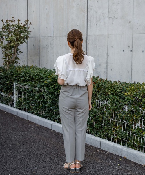 flower（フラワー）の「デイリーフリルパンツ 2（その他パンツ・レディース・ブルー/アイボリー/グレー・FREE）」の10枚目の写真