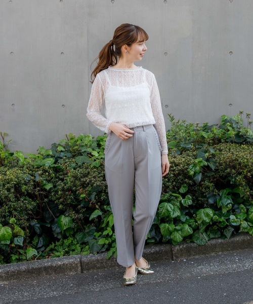 flower（フラワー）の「デイリーフリルパンツ 2（その他パンツ・レディース・ブルー/アイボリー/グレー・FREE）」の15枚目の写真