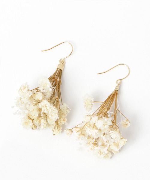 Heather（ヘザー）の「ブーケピアス　886440（ピアス（両耳用）・レディース・ホワイト系その他/ピンク系その他・ONESIZE）」の2枚目の写真