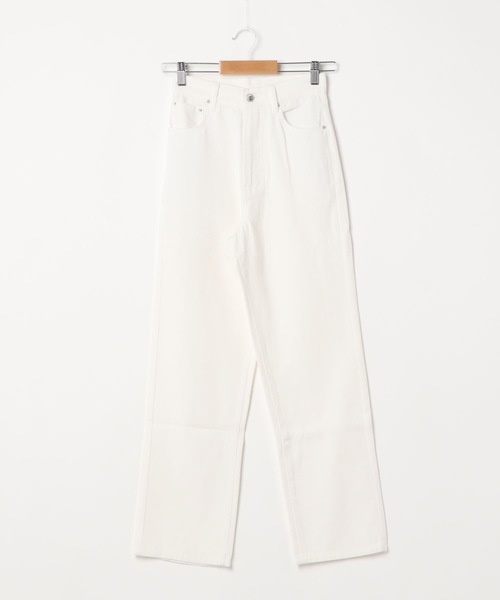 ap retro（アプレトロ）の「ストレートデニムパンツ【ZOZO限定アイテム】（デニムパンツ・レディース・サックスブルー/キナリ/ブルー/アイボリー/インディゴブルー/ブラック・M/L/LARGE/MEDIUM）」の2枚目の写真