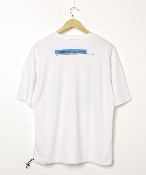 WEGO（ウィゴー）の「WEGO/ロゴドロストビッグシルエットTシャツ（Tシャツ/カットソー・メンズ・ホワイト/ブラック・LARGE/MEDIUM）」の4枚目の写真