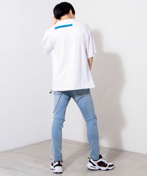 WEGO（ウィゴー）の「WEGO/ロゴドロストビッグシルエットTシャツ（Tシャツ/カットソー・メンズ・ホワイト/ブラック・LARGE/MEDIUM）」の20枚目の写真