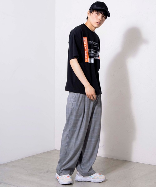 WEGO（ウィゴー）の「WEGO/ロゴドロストビッグシルエットTシャツ（Tシャツ/カットソー・メンズ・ホワイト/ブラック・LARGE/MEDIUM）」の22枚目の写真