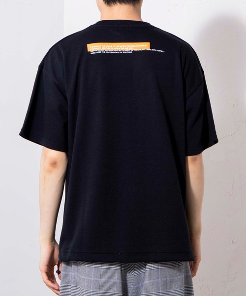 WEGO（ウィゴー）の「WEGO/ロゴドロストビッグシルエットTシャツ（Tシャツ/カットソー・メンズ・ホワイト/ブラック・LARGE/MEDIUM）」の6枚目の写真