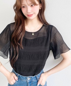 2way layered tops（ツーウェイレイヤードトップス）（Tシャツ