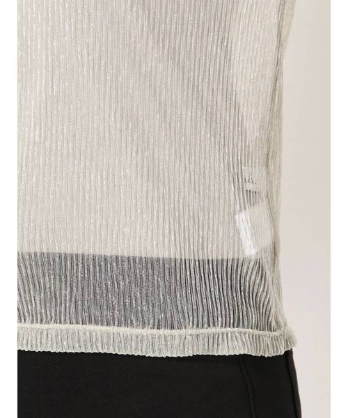 dazzlin（ダズリン）の「ラメローシースルートップス（Tシャツ/カットソー・レディース・シルバー/グリーン・FREE）」の16枚目の写真