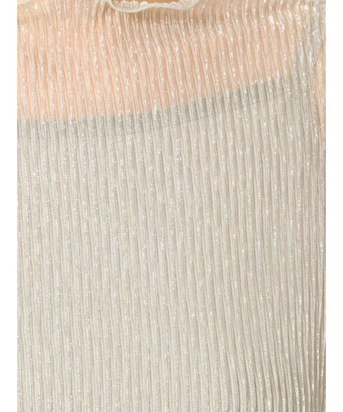 dazzlin（ダズリン）の「ラメローシースルートップス（Tシャツ/カットソー・レディース・シルバー/グリーン・FREE）」の13枚目の写真