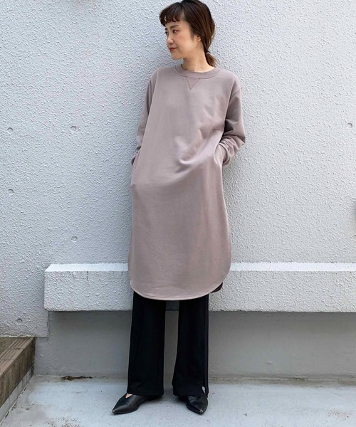 PICCIN（ピッチン）の「【WEB限定】ミニ裏毛フレアパンツ（その他パンツ・レディース・グレイッシュベージュ/ブルーグレー/ブラック・M）」の21枚目の写真
