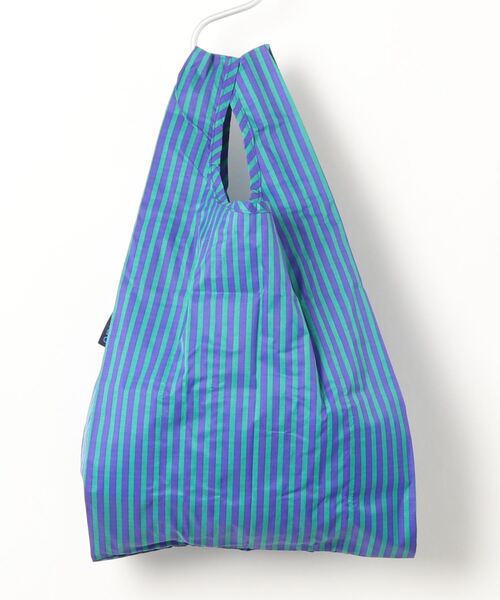 BAGGU スタンダード エコバッグ コバルト　ジェイド　ストライプ　ボーダー BAGGU エコバッグ バグゥ 正規品 STANDARD 折りたたみ