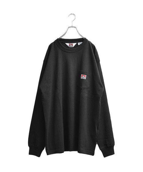 MinoriTY(マイノリティ)の「【BEN DAVIS】長袖ワンポイントロンT(Tシャツ/カットソー・メンズ・ブラック/ベージュ/ピンク/キャメル/ミント/ホワイト・L/M/XL)」の11枚目の写真
