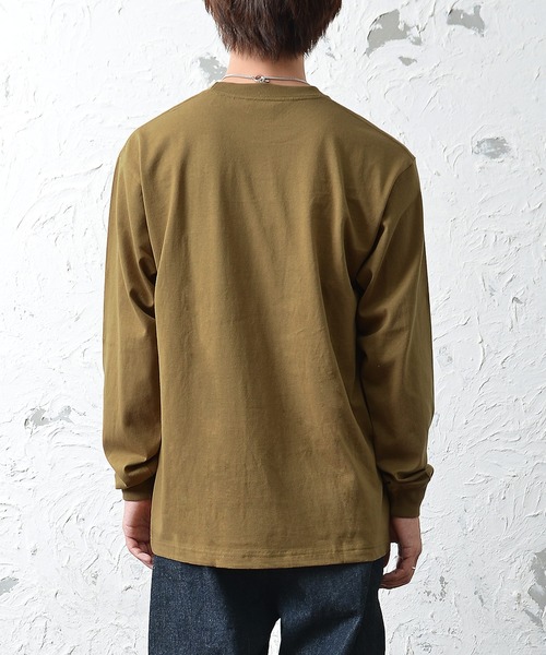 MinoriTY(マイノリティ)の「【BEN DAVIS】長袖ワンポイントロンT(Tシャツ/カットソー・メンズ・ブラック/ベージュ/ピンク/キャメル/ミント/ホワイト・L/M/XL)」の22枚目の写真