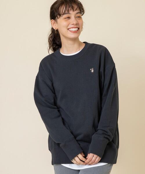 coen（コーエン）の「【WEB限定カラー】USAコットンオーガニックコットンミックス裏毛コーエンベア刺繍スウェット#（スウェット・レディース・ベージュ/ナチュラル/ブラック/ターコイズブルー・FREE）」の8枚目の写真