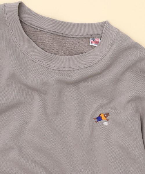 coen（コーエン）の「【WEB限定カラー】USAコットンオーガニックコットンミックス裏毛コーエンベア刺繍スウェット#（スウェット・レディース・ベージュ/ナチュラル/ブラック/ターコイズブルー・FREE）」の22枚目の写真