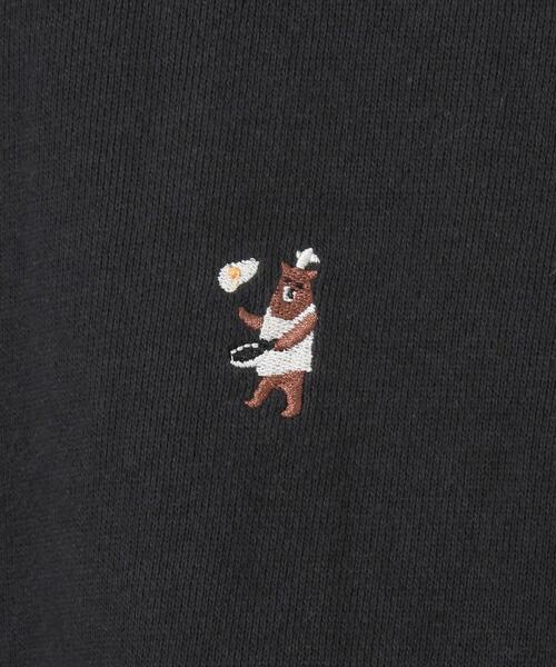 coen（コーエン）の「【WEB限定カラー】USAコットンオーガニックコットンミックス裏毛コーエンベア刺繍スウェット#（スウェット・レディース・ベージュ/ナチュラル/ブラック/ターコイズブルー・FREE）」の13枚目の写真