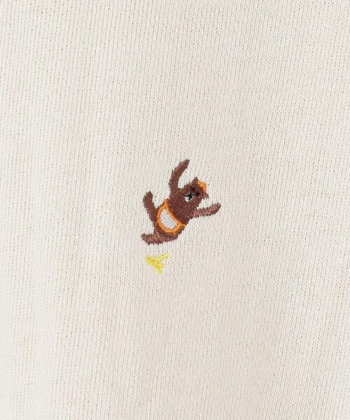 coen（コーエン）の「【WEB限定カラー】USAコットンオーガニックコットンミックス裏毛コーエンベア刺繍スウェット#（スウェット・レディース・ベージュ/ナチュラル/ブラック/ターコイズブルー・FREE）」の15枚目の写真