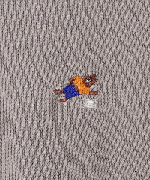 coen（コーエン）の「【WEB限定カラー】USAコットンオーガニックコットンミックス裏毛コーエンベア刺繍スウェット#（スウェット・レディース・ベージュ/ナチュラル/ブラック/ターコイズブルー・FREE）」の17枚目の写真