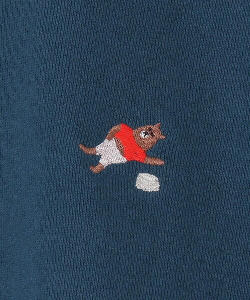 coen（コーエン）の「【WEB限定カラー】USAコットンオーガニックコットンミックス裏毛コーエンベア刺繍スウェット#（スウェット・レディース・ベージュ/ナチュラル/ブラック/ターコイズブルー・FREE）」の10枚目の写真