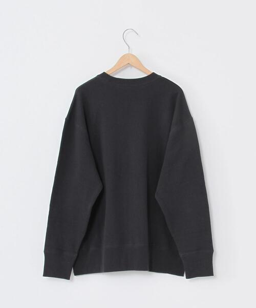 coen（コーエン）の「【WEB限定カラー】USAコットンオーガニックコットンミックス裏毛コーエンベア刺繍スウェット#（スウェット・レディース・ベージュ/ナチュラル/ブラック/ターコイズブルー・FREE）」の11枚目の写真