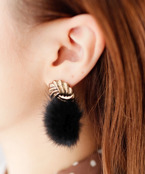 セール Vintageファーピアス ピアス 両耳用 Lipservice リップサービス のファッション通販 Zozotown