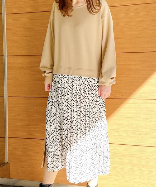 MIIA（ミーア）の「【ZOZO限定】プリーツ切替2ＷＡＹワンピース（ワンピース・レディース・ブラック/ベージュ/モカ・FREE）」の22枚目の写真