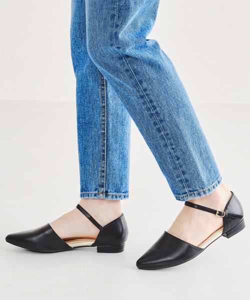 WA ORiental TRaffic（ダブルエーオリエンタルトラフィック）の「セパレートフラットパンプス/12108（パンプス・レディース・グリーン/ブラック/ホワイト・LL/M/L/S/3L/SS）」の10枚目の写真