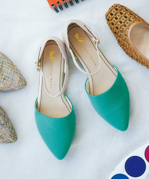 WA ORiental TRaffic（ダブルエーオリエンタルトラフィック）の「セパレートフラットパンプス/12108（パンプス・レディース・グリーン/ブラック/ホワイト・LL/M/L/S/3L/SS）」の11枚目の写真