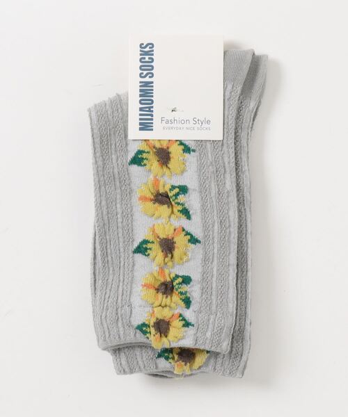 「kakko」（カッコ）の「レディース 花柄ラインソックス靴下（ソックス/靴下・レディース・A/B/C/D/E・ONE SIZE）」の19枚目の写真