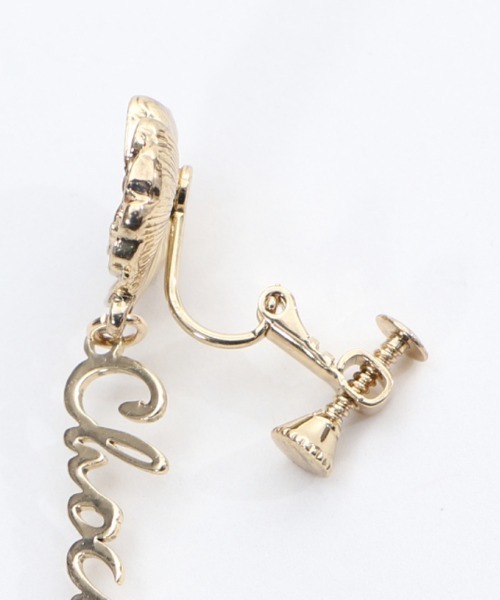 アクシーズファム　ローズカメオネックレス、イヤリング　ゴールド axes femme（アクシーズファム）の「ローズ・オ・ショコラER