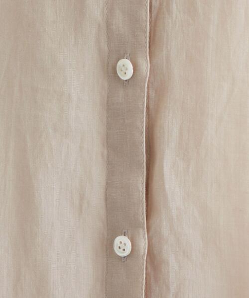 green label relaxing（グリーンレーベルリラクシング）の「FFC ラミー/CEL シアー シャツ（シャツ/ブラウス・レディース・ピンク/ナチュラル/ブラック・FREE）」の17枚目の写真