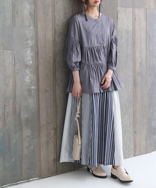 osharewalker（オシャレウォーカー）の「【廃盤】『前後2wayティアードブラウス』（シャツ/ブラウス・レディース・パープル/ブラック/オフホワイト/ピンク・FREE）」の17枚目の写真