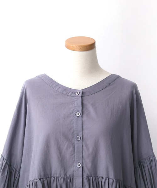 osharewalker（オシャレウォーカー）の「【廃盤】『前後2wayティアードブラウス』（シャツ/ブラウス・レディース・パープル/ブラック/オフホワイト/ピンク・FREE）」の18枚目の写真