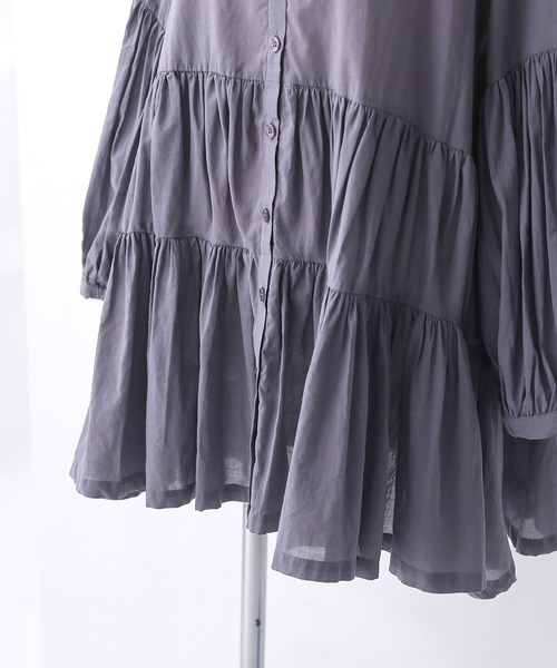 osharewalker（オシャレウォーカー）の「【廃盤】『前後2wayティアードブラウス』（シャツ/ブラウス・レディース・パープル/ブラック/オフホワイト/ピンク・FREE）」の20枚目の写真