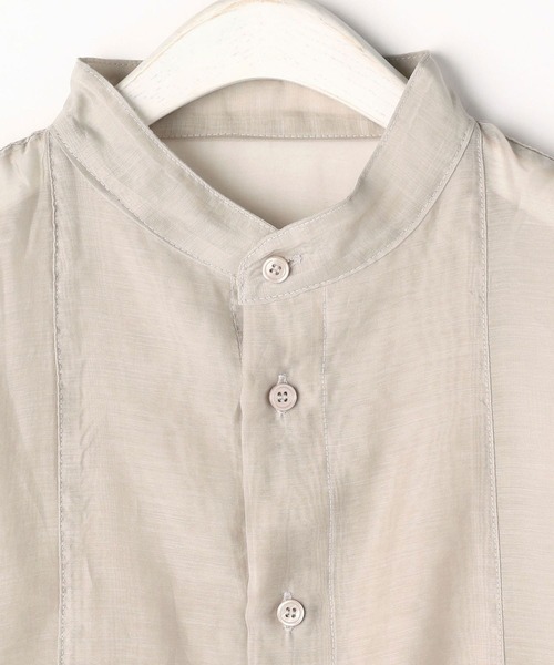 179/WG（イチナナキュウダブルジー）の「切り替えビッグシャツ（シャツ/ブラウス・レディース・ライトグレー/ブラウン/カーキ・MEDIUM）」の15枚目の写真