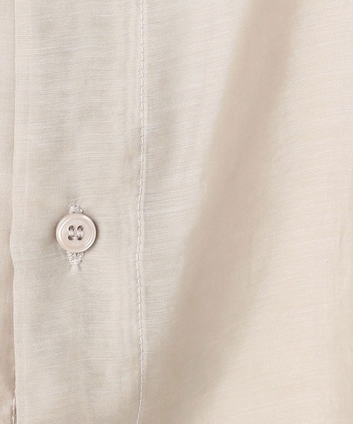 179/WG（イチナナキュウダブルジー）の「切り替えビッグシャツ（シャツ/ブラウス・レディース・ライトグレー/ブラウン/カーキ・MEDIUM）」の11枚目の写真