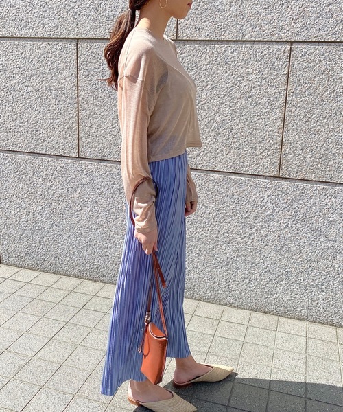 StyleSea（スタイルシー）の「シアートップス（Tシャツ/カットソー・レディース・ブラック/ベージュ/モカ・FREE）」の9枚目の写真