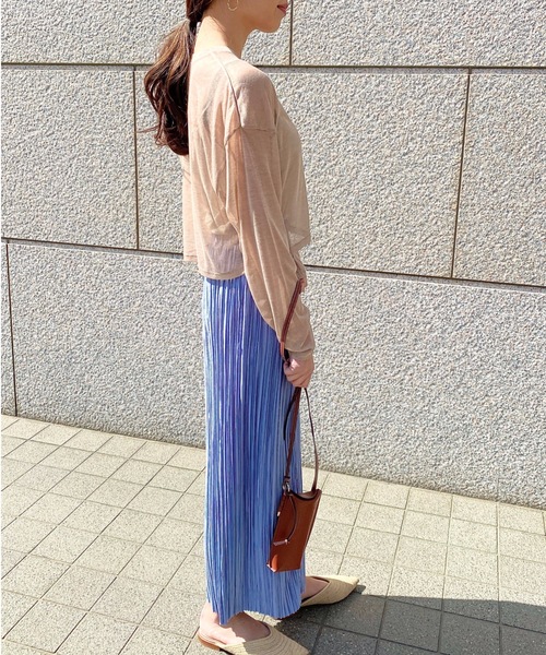 StyleSea（スタイルシー）の「シアートップス（Tシャツ/カットソー・レディース・ブラック/ベージュ/モカ・FREE）」の10枚目の写真