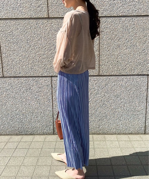 StyleSea（スタイルシー）の「シアートップス（Tシャツ/カットソー・レディース・ブラック/ベージュ/モカ・FREE）」の7枚目の写真