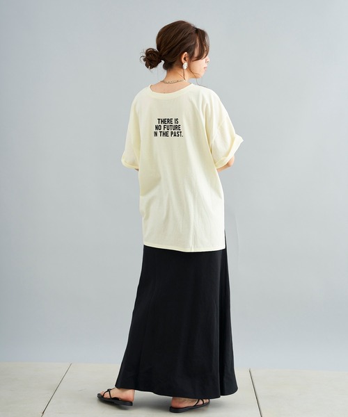 DouDou(ドゥドゥ)の「テンセル麻スカート(スカート・レディース・ブラック/カーキ・FREE)」の19枚目の写真