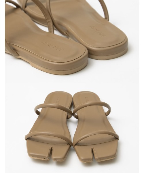 Re:EDIT（リエディ）の「足袋風フラットサンダル（サンダル・レディース・ホワイト/モカ/ブラック・X-LARGE/LARGE/MEDIUM/SMALL）」の7枚目の写真