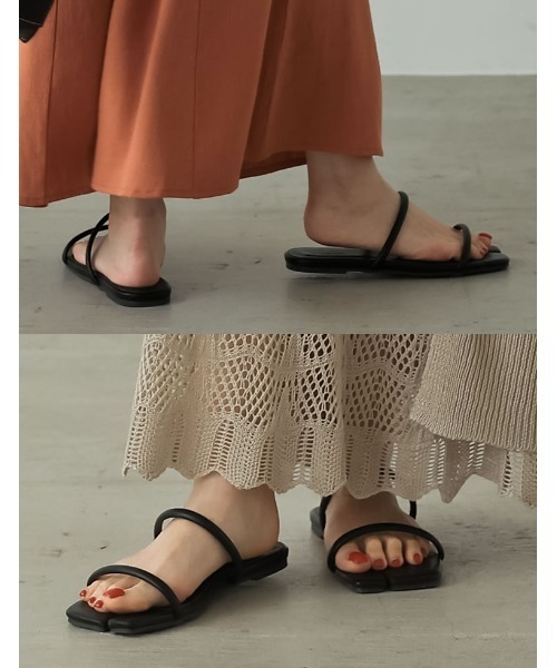 Re:EDIT（リエディ）の「足袋風フラットサンダル（サンダル・レディース・ホワイト/モカ/ブラック・X-LARGE/LARGE/MEDIUM/SMALL）」の13枚目の写真