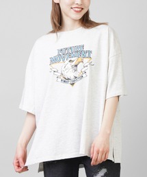 SPINNS | 【ゆったりシルエット】古着風EAGLEデザイン 半袖Tシャツ(Tシャツ/カットソー)