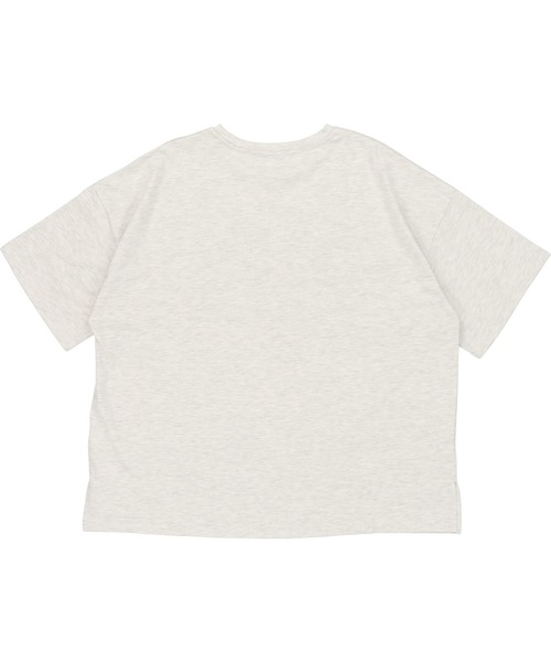 SPINNS（スピンズ）の「【ゆったりシルエット】古着風EAGLEデザイン 半袖Tシャツ（Tシャツ/カットソー・レディース・ベージュ/オートミール/スミクロ・ONESIZE）」の9枚目の写真