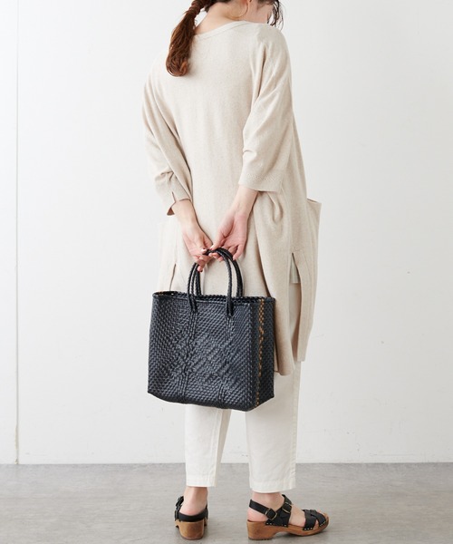 PUAL CE CIN（ピュアルセシン）の「メルカドバッグ（トートバッグ・レディース・ブラック/ホワイト・FREE）」の11枚目の写真