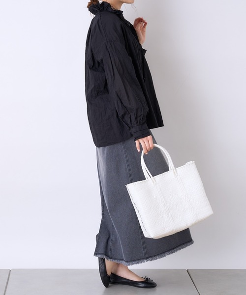 PUAL CE CIN（ピュアルセシン）の「メルカドバッグ（トートバッグ・レディース・ブラック/ホワイト・FREE）」の13枚目の写真