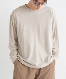 OMNES | ユニセックス　製品洗い 無地長袖Tシャツ(Tシャツ/カットソー)