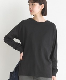 OMNES | ユニセックス　製品洗い 無地長袖Tシャツ(Tシャツ/カットソー)