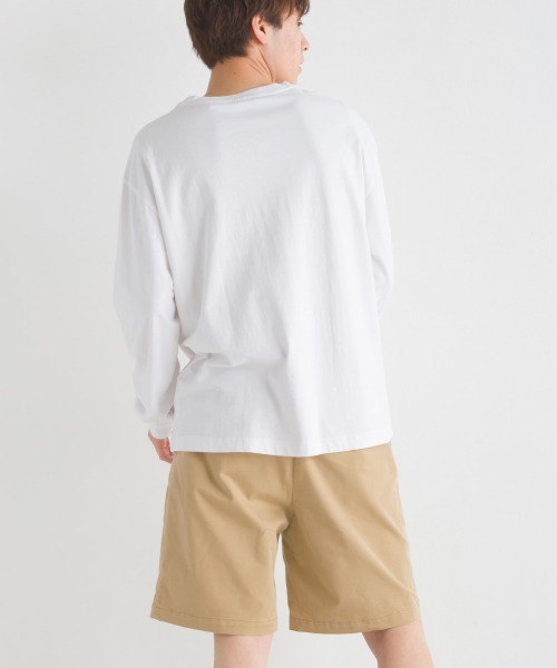 OMNES(オムネス)の「ユニセックス 製品洗い 無地長袖Tシャツ(Tシャツ/カットソー・メンズ・ブラウン/ホワイト/グレー/ピンク/ベージュ/カーキ/ブラック・MEDIUM/LARGE/XXX-LARGE/X-LARGE/SMALL/XX-LARGE)」の12枚目の写真