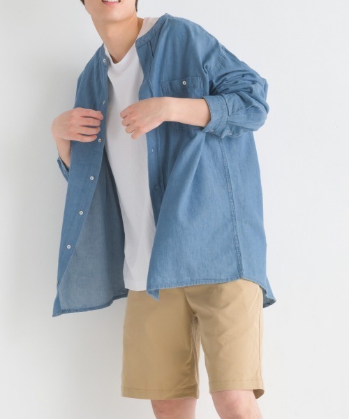 OMNES(オムネス)の「ユニセックス 製品洗い 無地長袖Tシャツ(Tシャツ/カットソー・メンズ・ブラウン/ホワイト/グレー/ピンク/ベージュ/カーキ/ブラック・MEDIUM/LARGE/XXX-LARGE/X-LARGE/SMALL/XX-LARGE)」の14枚目の写真