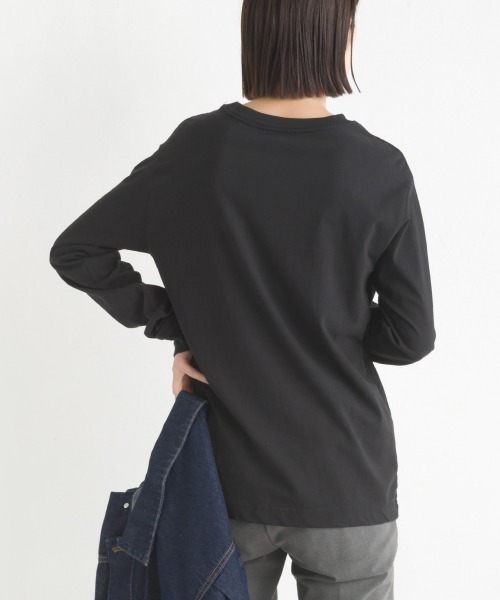 OMNES(オムネス)の「ユニセックス 製品洗い 無地長袖Tシャツ(Tシャツ/カットソー・メンズ・ブラウン/ホワイト/グレー/ピンク/ベージュ/カーキ/ブラック・MEDIUM/LARGE/XXX-LARGE/X-LARGE/SMALL/XX-LARGE)」の22枚目の写真